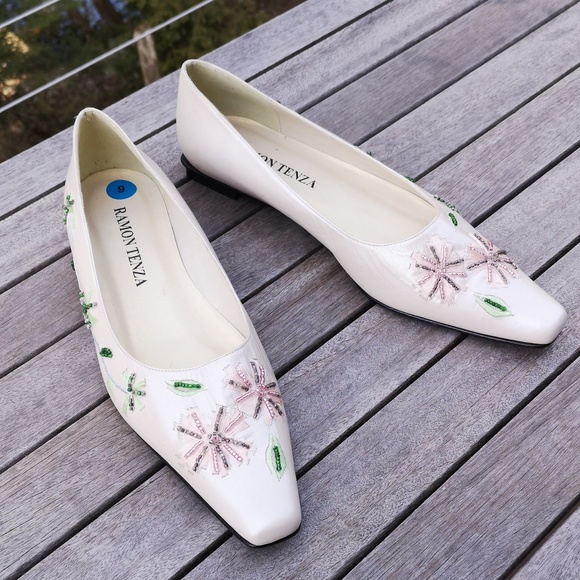 Ramon Tenza flowered low-heeled pumps - Picture 3 of 16